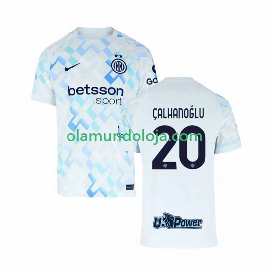 Camisola Inter de Milão Hakan Calhanoglu 20 Homem Equipamento Segundo 2025-2026 Manga Curta